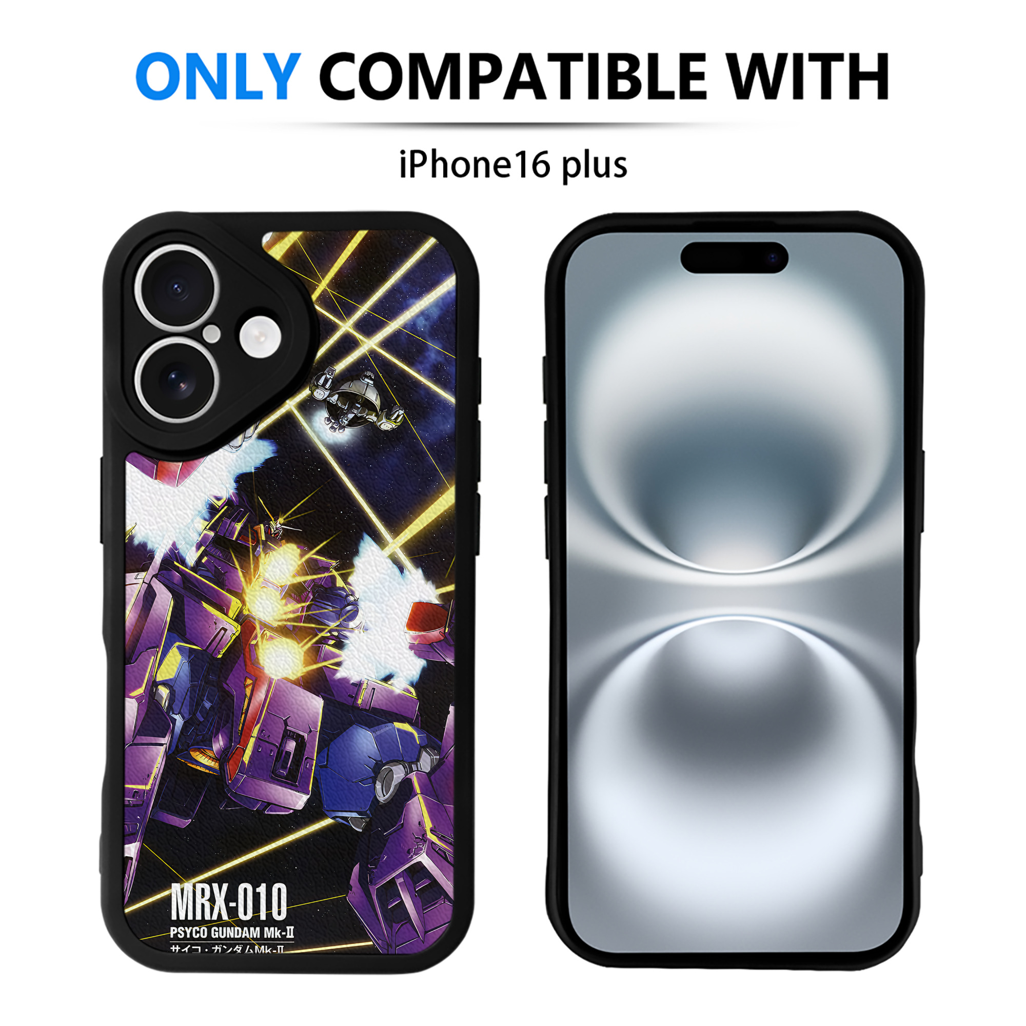 （画像用） 機動戦士ガンダム Mobile Suit Gundam 【iPhone 16シリーズ対応】シリコンスマホケース（レザー調） 材質：シリコン